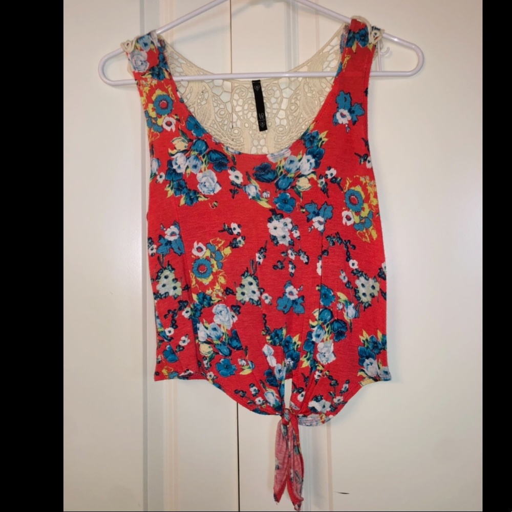 Floral crop top